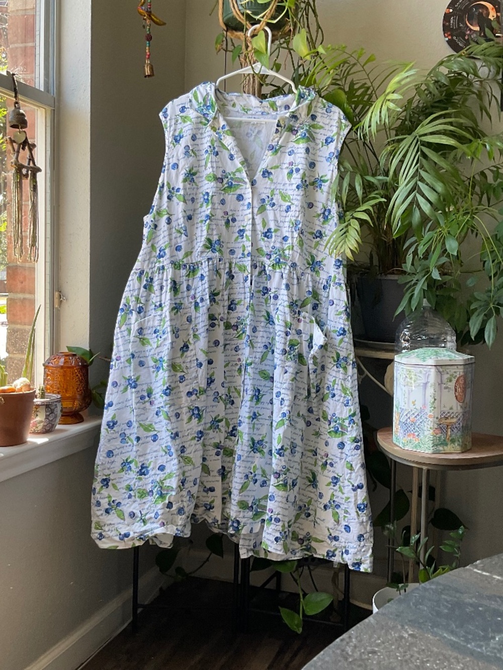 Women’s Plus Size April Cornell Blueberry Dress 2X